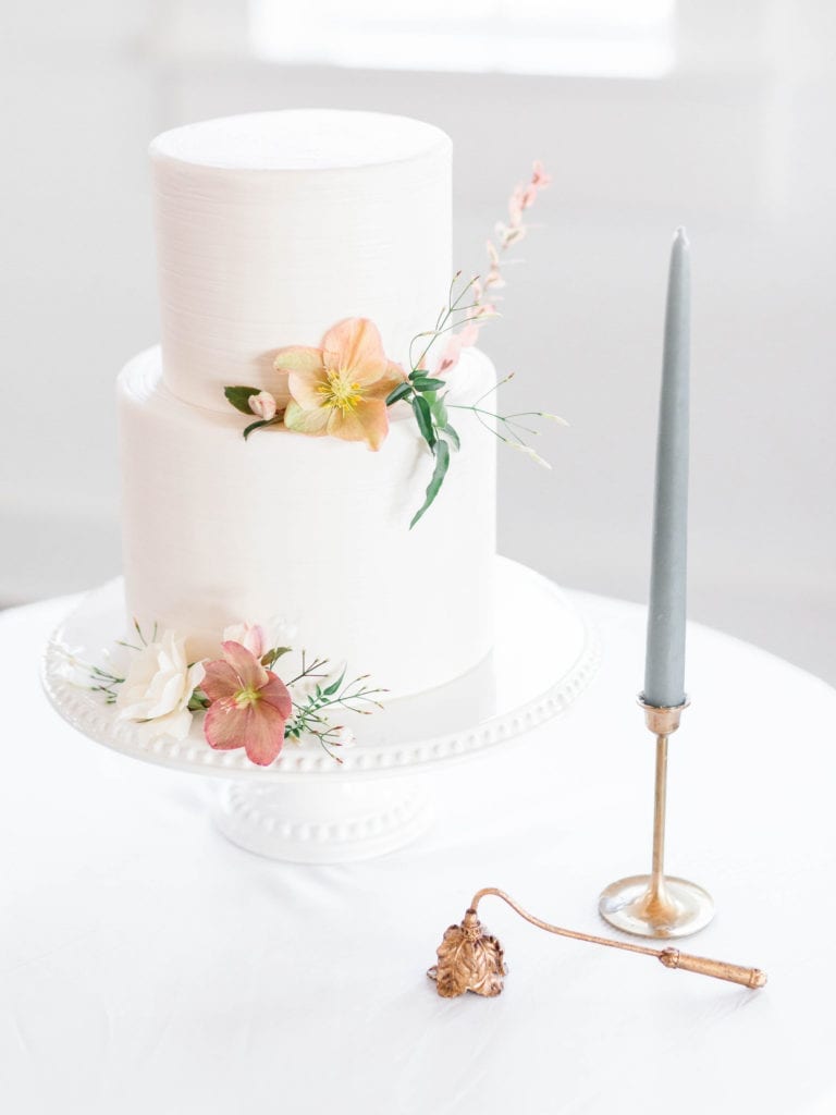 Micro wedding cake created for an intimate wedding