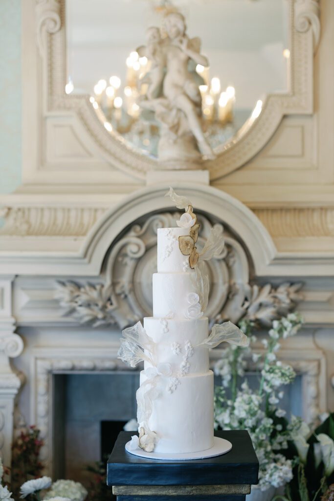 Fine art wedding cake created for a luxury Dover Hall wedding