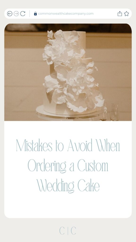 charlottesville virginia va wedding cake baker ; custom wedding cakes